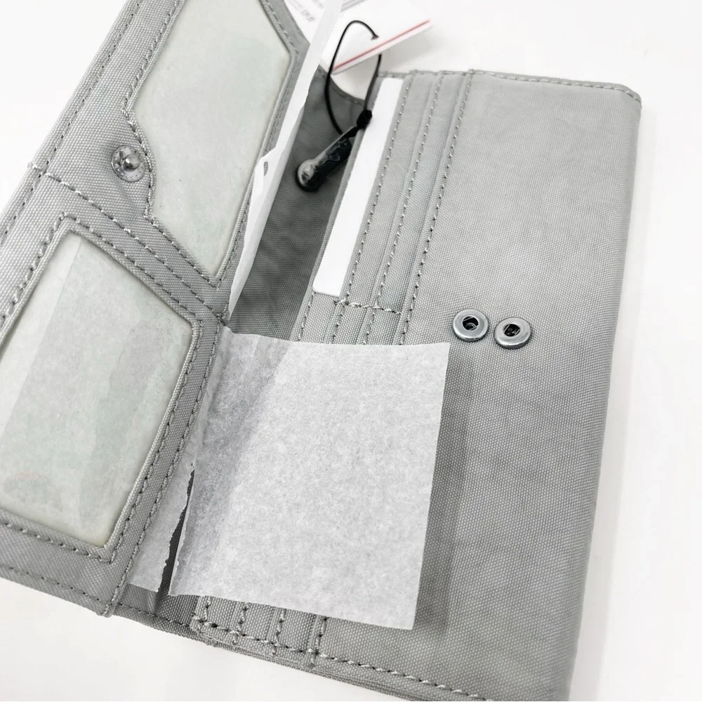 Kipling Wallet Accordion Style Snap Button Closure AC7227 Lime Stone 7.5”x3.7” - Picture 6 of 12